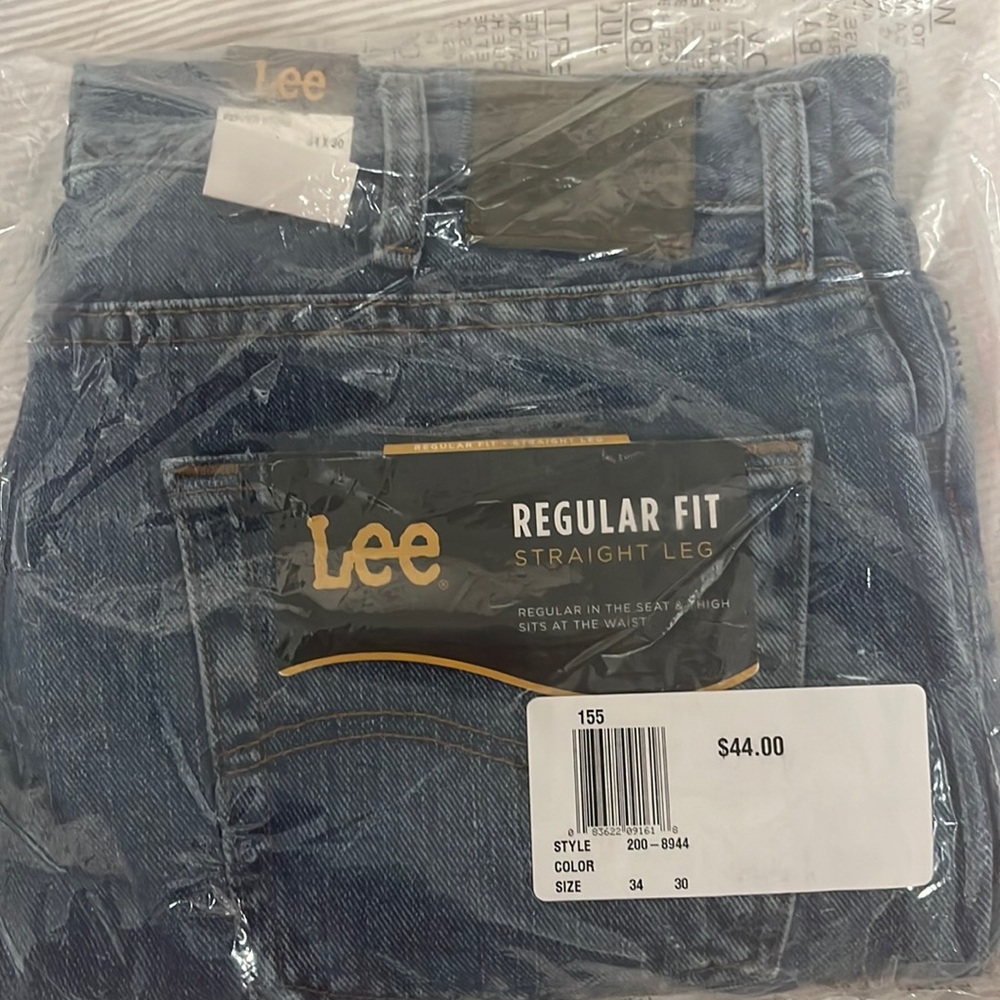 Lee pants regular fit straight leg size 34x30